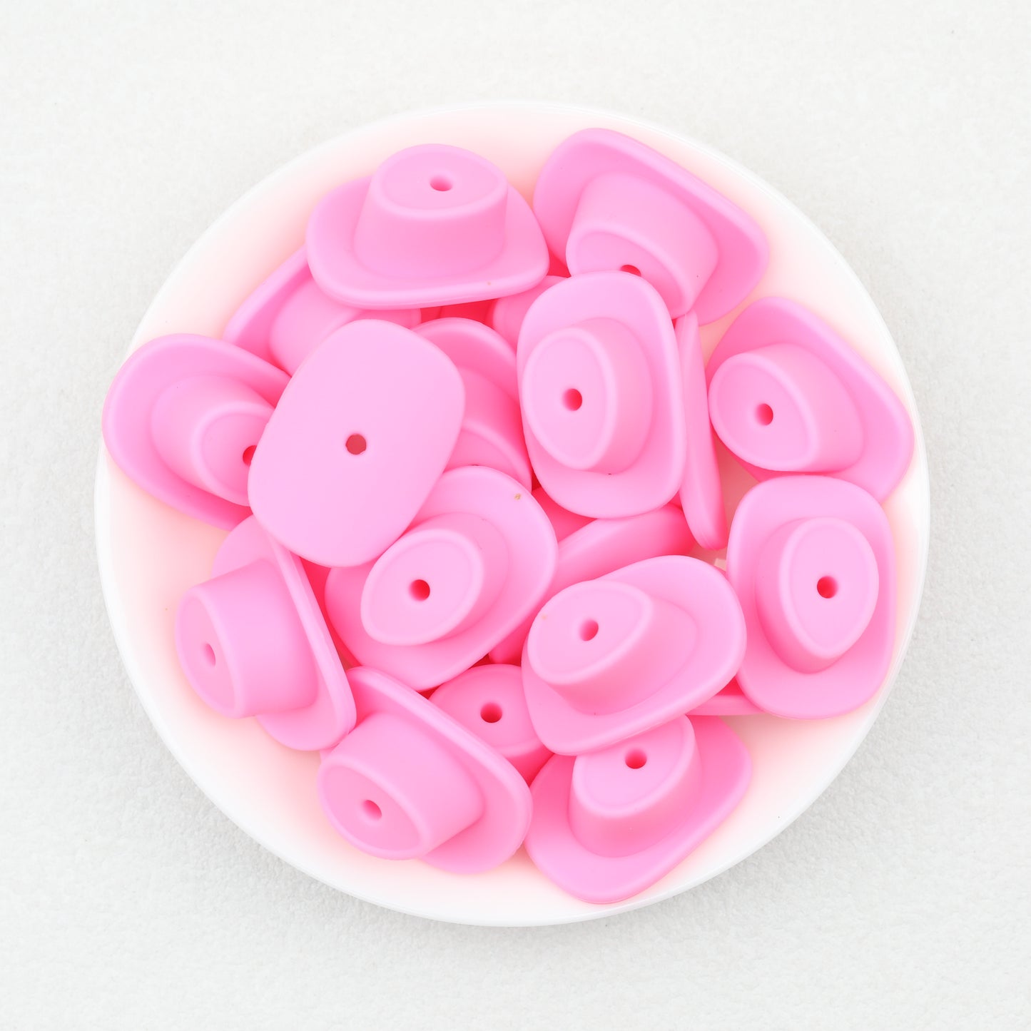 Western Style Silicone Cowboy Hat Focal Beads 20pcs 7