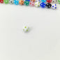 Lampwork Glass Beads Rhombus 12mm Jelly Color Polka Dot 8pcs 8