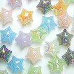 UV Finish Jelly Five-Pointed Star Acrylic Beads 25x16mm 50pcs 2