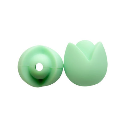 Lotus Silicone Beads Pastel Colors Soft Matte Finish 10pcs 4