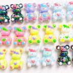 Glow Light In the Dark Little Bear Acrylic Beads 22x32mm 5pcs 2