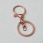 Zinc Alloy Lobster Clasp Keychain Hardware with Split Ring