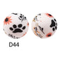 15mm Silicone Beads Rhombus Printed Design 50pcs 54
