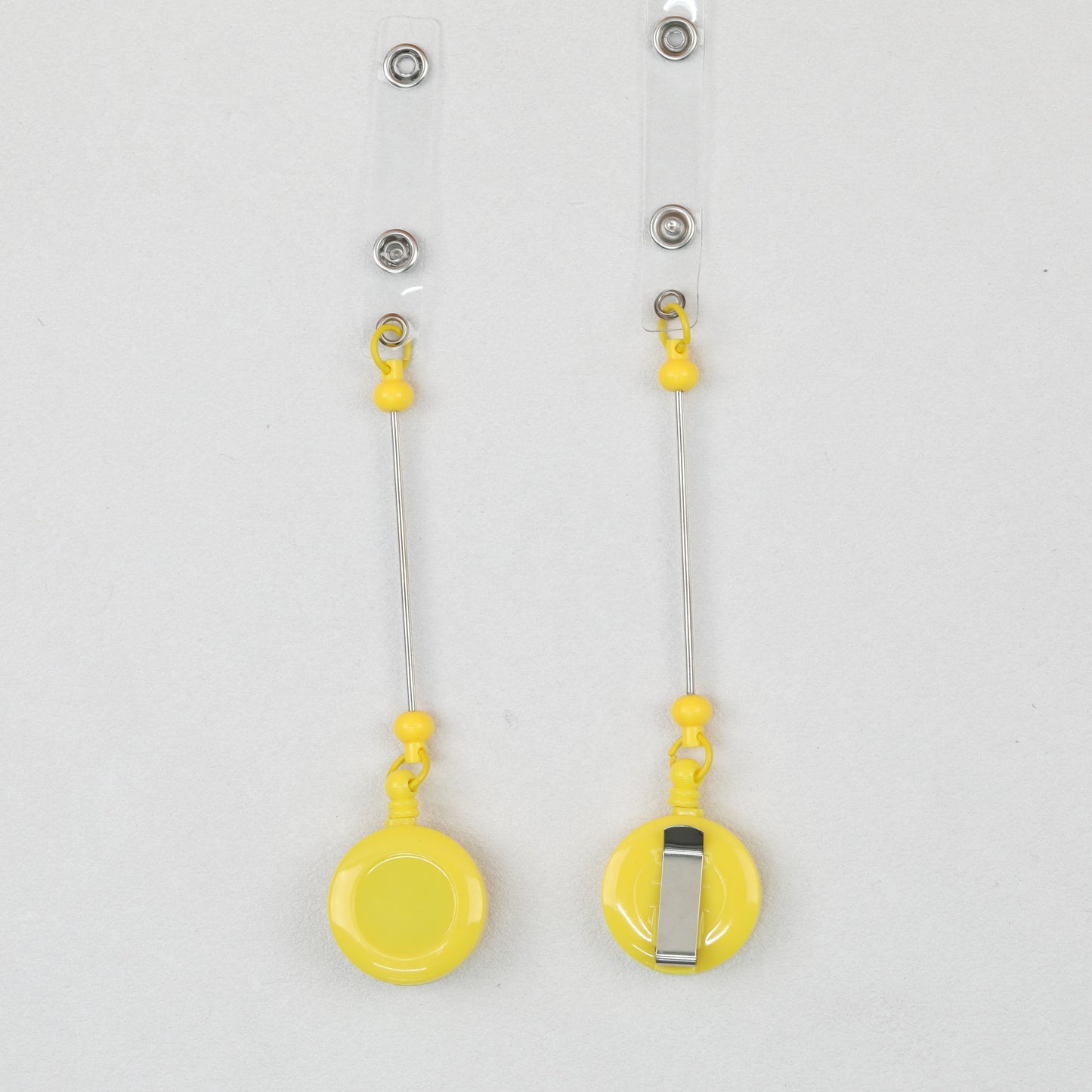 Beadable Badge Reels Retractable ID Keychain Clip