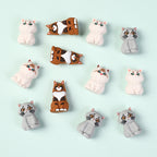 3D Cute Persian Maine Cat Silicone Focal Beads 20pcs 2