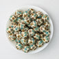 Valentine Heart Printed 15mm Printed Silicone Beads 50pcs 3