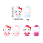 Silicone 3D Focal Beads Nurse Cat Wearing Nurse Hat 20pcs 10