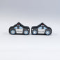 Silicone Focal Beads Police Car POLICE Text Side Profile 20pcs