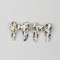 3D Printed Bow Shape Silicone Beads Colorful Pattern 10pcs - 4