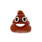 Silicone 3D Focal Beads Poop Light Brown Cheeky Smile 4