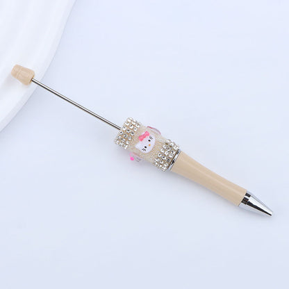Beadable Pen with Kitty and Rhinestone  23