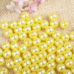 Round Faux Pearl ABS Plastic Beads Wholesale, Colorful Shiny Craft Colors, 8mm