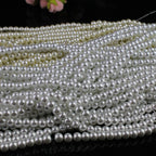 Pearl Glass Beads 3-16mm Beige Imitation Pearl Finish 3