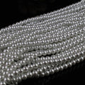 Pearl Glass Beads 3-16mm Beige Imitation Pearl Finish 6