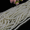 Pearl Glass Beads 3-16mm Beige Imitation Pearl Finish 7