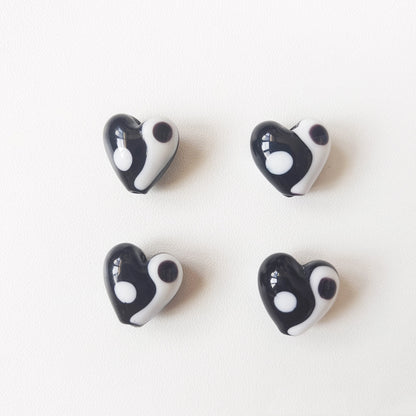 Lampwork Glass Beads Multi Shaped Evil Eye Handmade Blue Black 10pcs 11