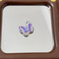 Spring Oil Painting Texture Butterfly Acrylic Beads 25mm 10pcs 3