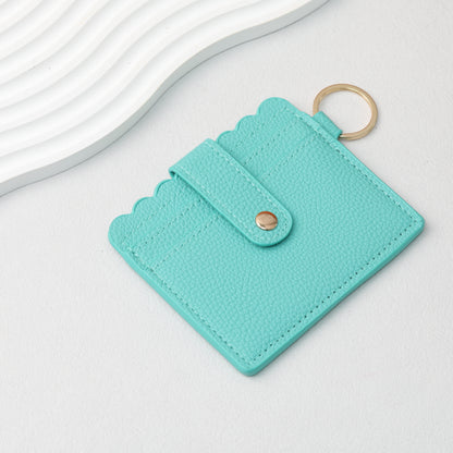 PU Card Holder Keychain Multi Patterned