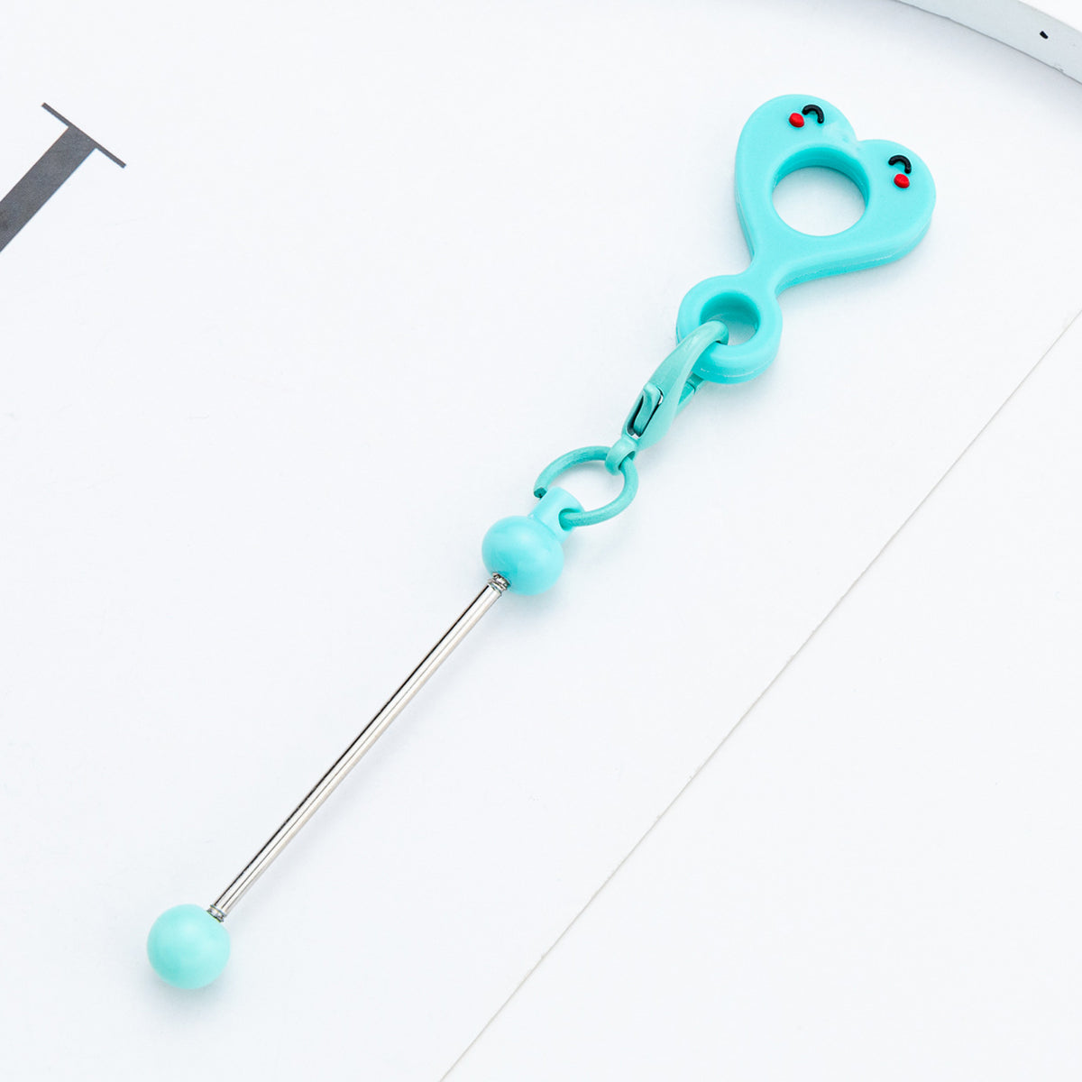 Beadable Cup Charms Smiley Heart-shaped