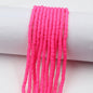 Flat Clay Beads 4mm Solid Color Polymer Disc 10strands 23