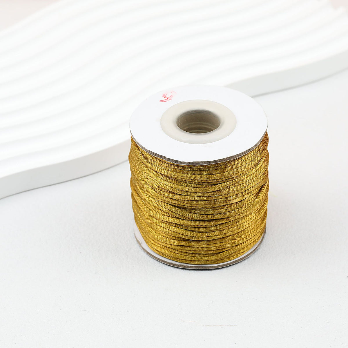 Nylon String Beading Cord 2mm Diameter Gold 38 Yards - #5 Gold Yellow