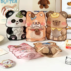 Animal Shaped Zip Lock Bags Plastic 19.4x14.4cm Top Seal 10pcs