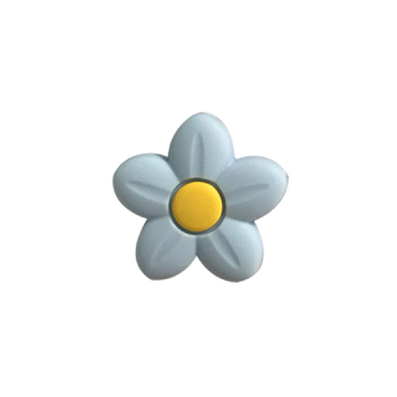 Silicone Focal Beads Flower Pastel Colors Center Dot 20pcs 3