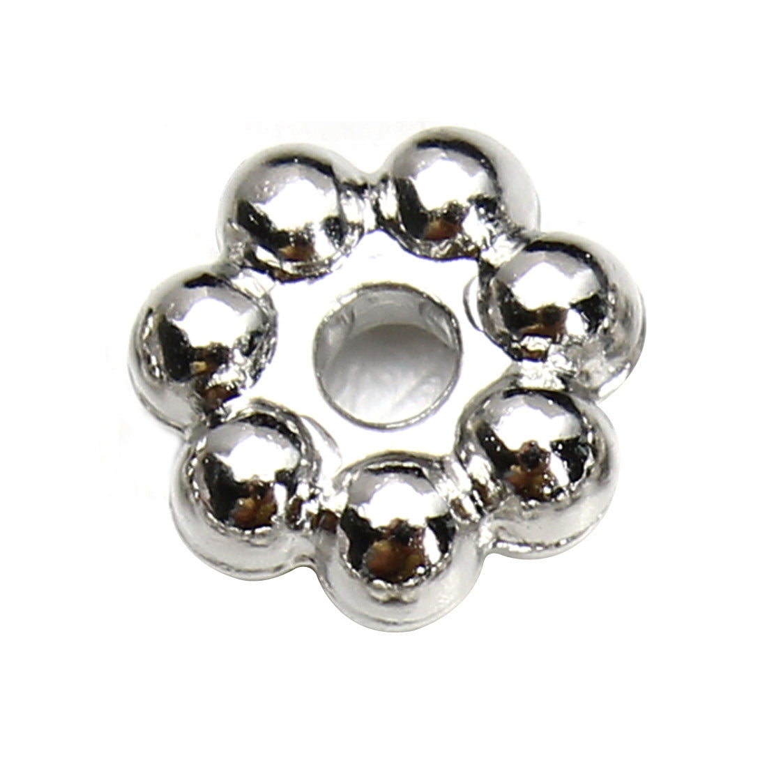 Snowflake CCB Plastic Spacer Acrylic Beads 4-9mm Metallic Tones 500pcs 7