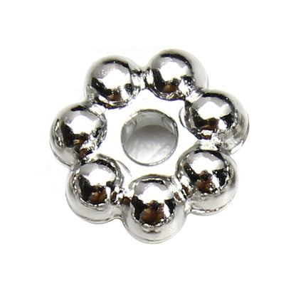 Snowflake CCB Plastic Spacer Acrylic Beads 4-9mm Metallic Tones 500pcs 7