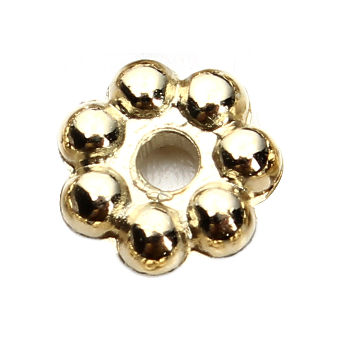 Snowflake CCB Plastic Spacer Acrylic Beads 4-9mm Metallic Tones 500pcs 6