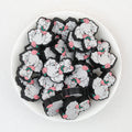 Cute Elephant Holding Flowers Silicone Focal Beads 20Pcs  2