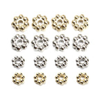 Snowflake CCB Plastic Spacer Acrylic Beads 4-9mm Metallic Tones 500pcs 3