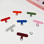 Fabric Tether Tabs Keychain Accessories 55mm Metal D Ring 20pcs