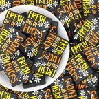 Fresh Out Of Fucks Silicone Focal Beads Rectangular 20pcs