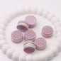 UV Plating Oreo Biscuit Resin Beads 12x23mm Glossy Multicolor 50pcs 5