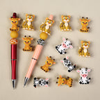 3D Zebra Giraffe Animal Silicone Focal Beads 20 Pcs  5