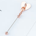 Beadable Metal Cup Charms Heart-shaped