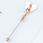 Beadable Metal Cup Charms Heart-shaped