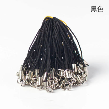 Polyester Iron Aluminum Phone Strap 58mm Colorful 100pcs 11