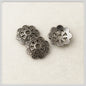 Alloy Eight-Petal Flower Bead Caps 10mm Elegant Hollow 200pcs 5