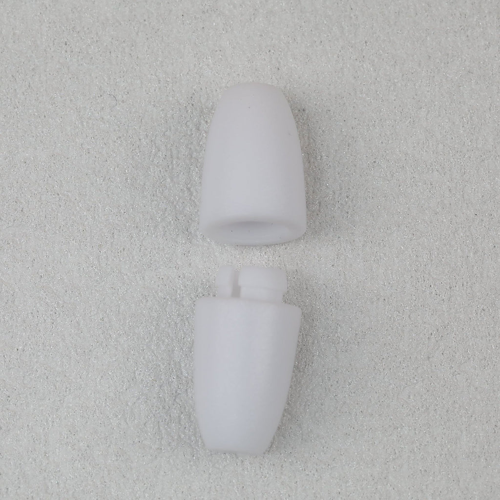 Breakaway Barrel Clasps Safety Connectors Colorful 100pcs 24.5mm - White