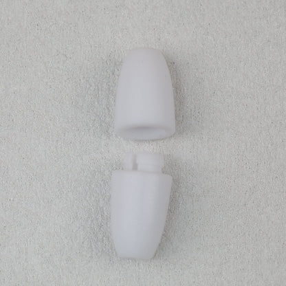 Breakaway Barrel Clasps Safety Connectors Colorful 100pcs 24.5mm - White