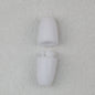 Breakaway Barrel Clasps Safety Connectors Colorful 100pcs 24.5mm - White
