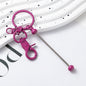 Beadable Gradient Color DIY Metal Keychain