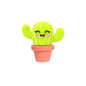 3D Cute Cactus Planter Silicone Focal Beads Green Shades 20pcs 7