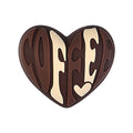3D Coffee-Themed Silicone Focal Beads Cute Coffee Cups 20pcs - Heart Coffee