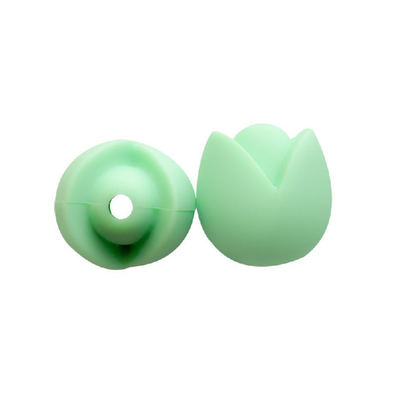 Lotus Silicone Beads Pastel Colors Soft Matte Finish 10pcs 16