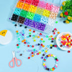 Pony Beads 9mm Mixed Solid and Transparent Colors 600pcs 3
