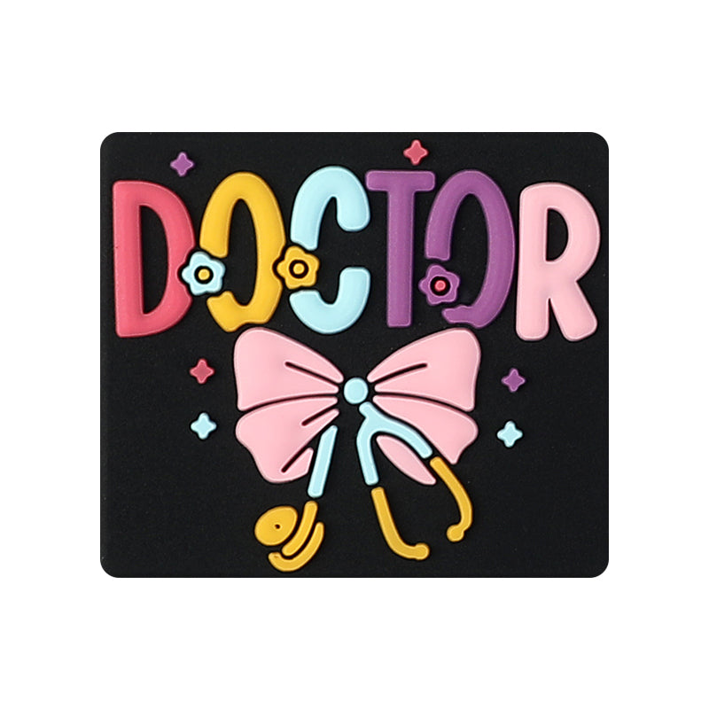 Silicone Focal Beads Doctor Medical Icons Bow Doctor 20pcs 11