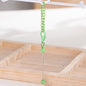 Beadable Keychain Mini Metal Bar Colorful Pendant 8 Centimeters - Candy Green
